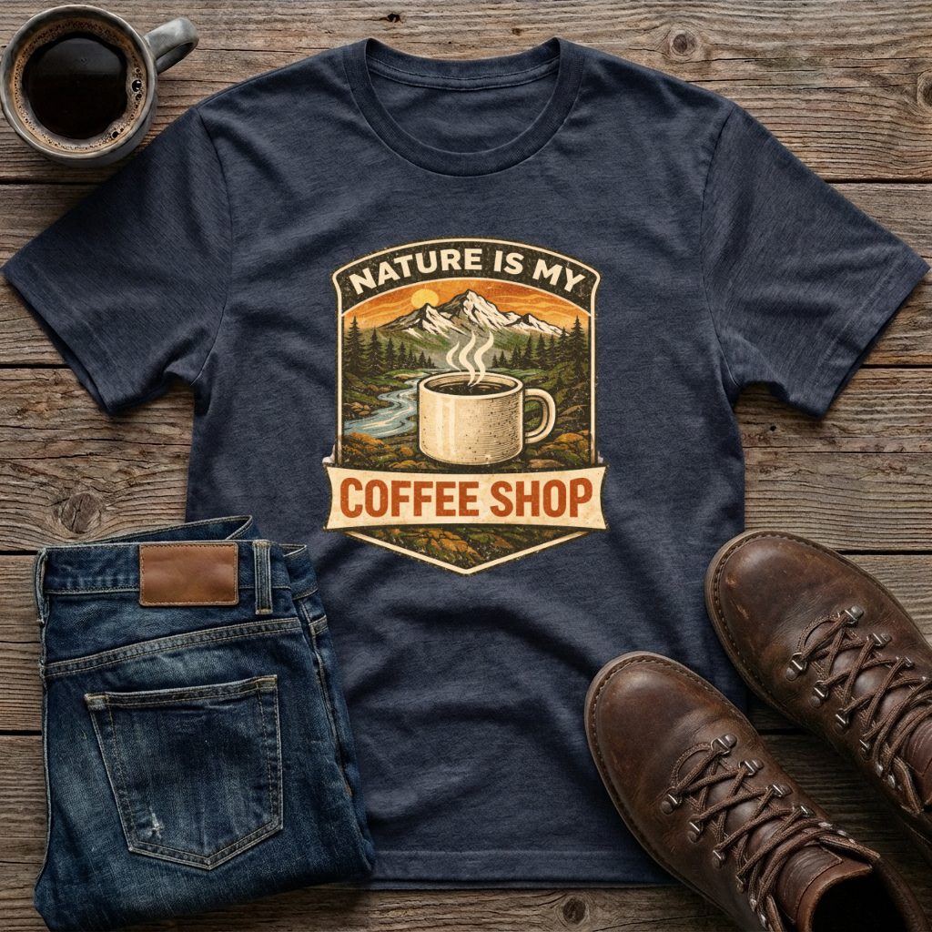 Nature is My Coffee Shop T-Shirt