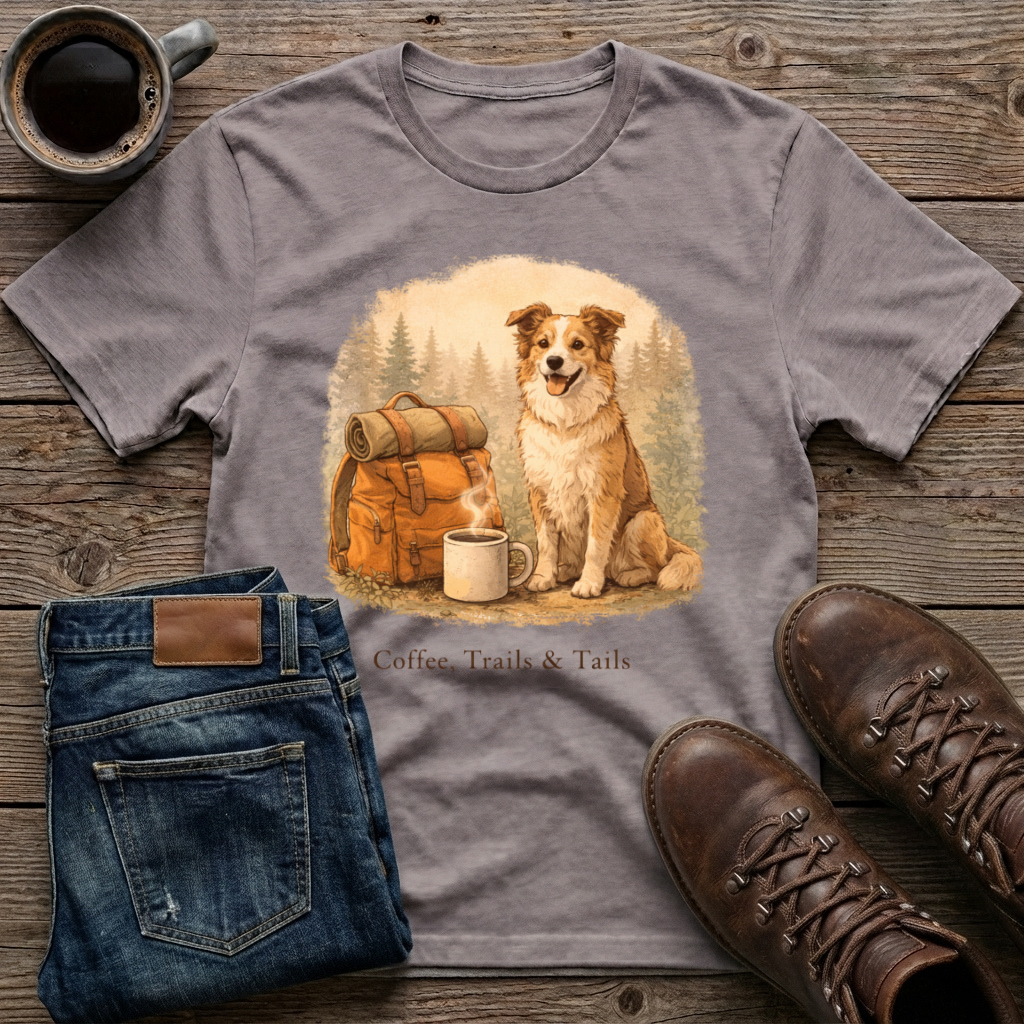 Coffee Trails & Tails T-Shirt