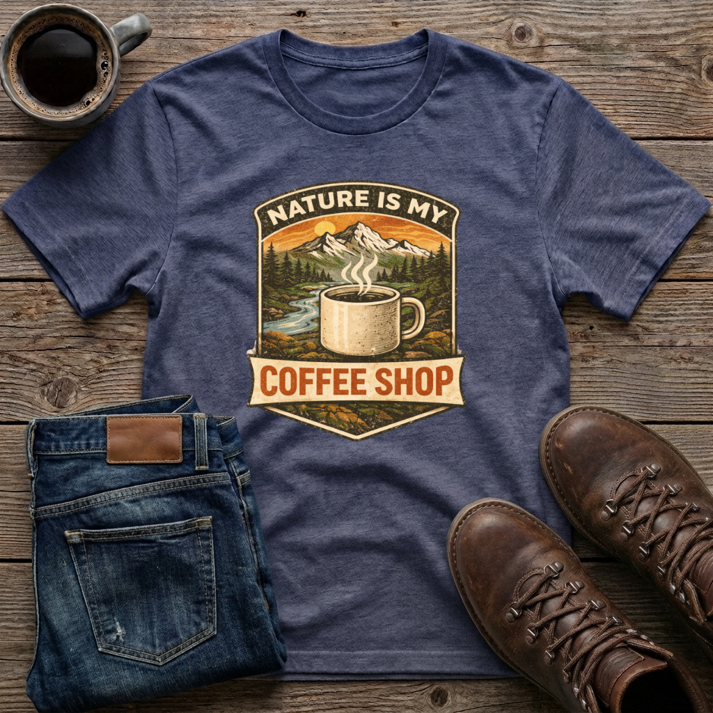 Nature is My Coffee Shop T-Shirt