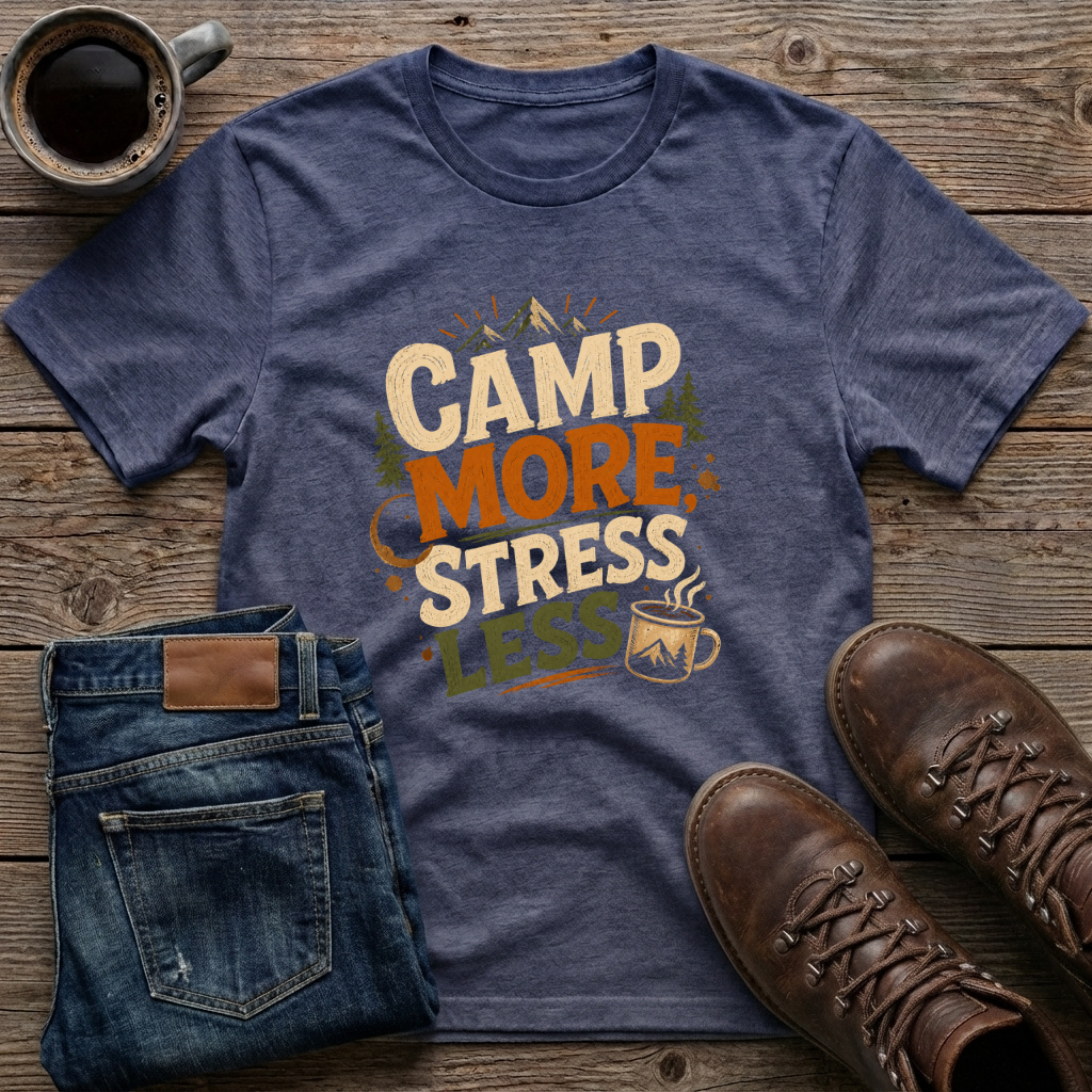 Camp More Stress Less T-Shirt