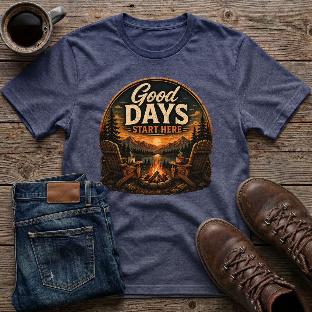 Good Days Start Here T-Shirt