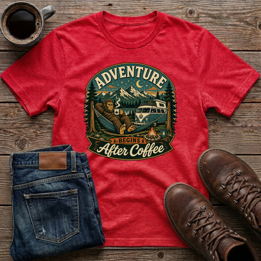 Adventure Begins After Coffee T-Shirt