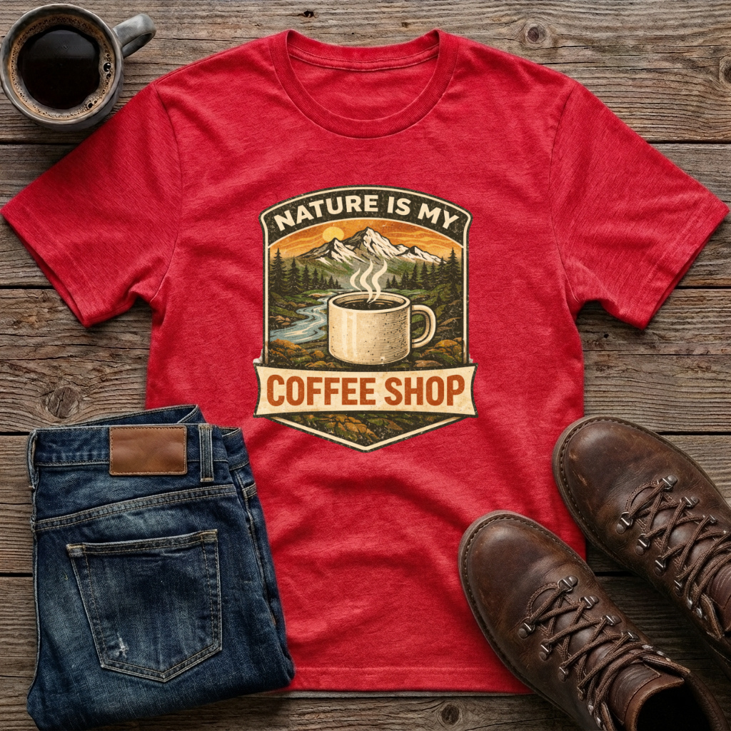 Nature is My Coffee Shop T-Shirt