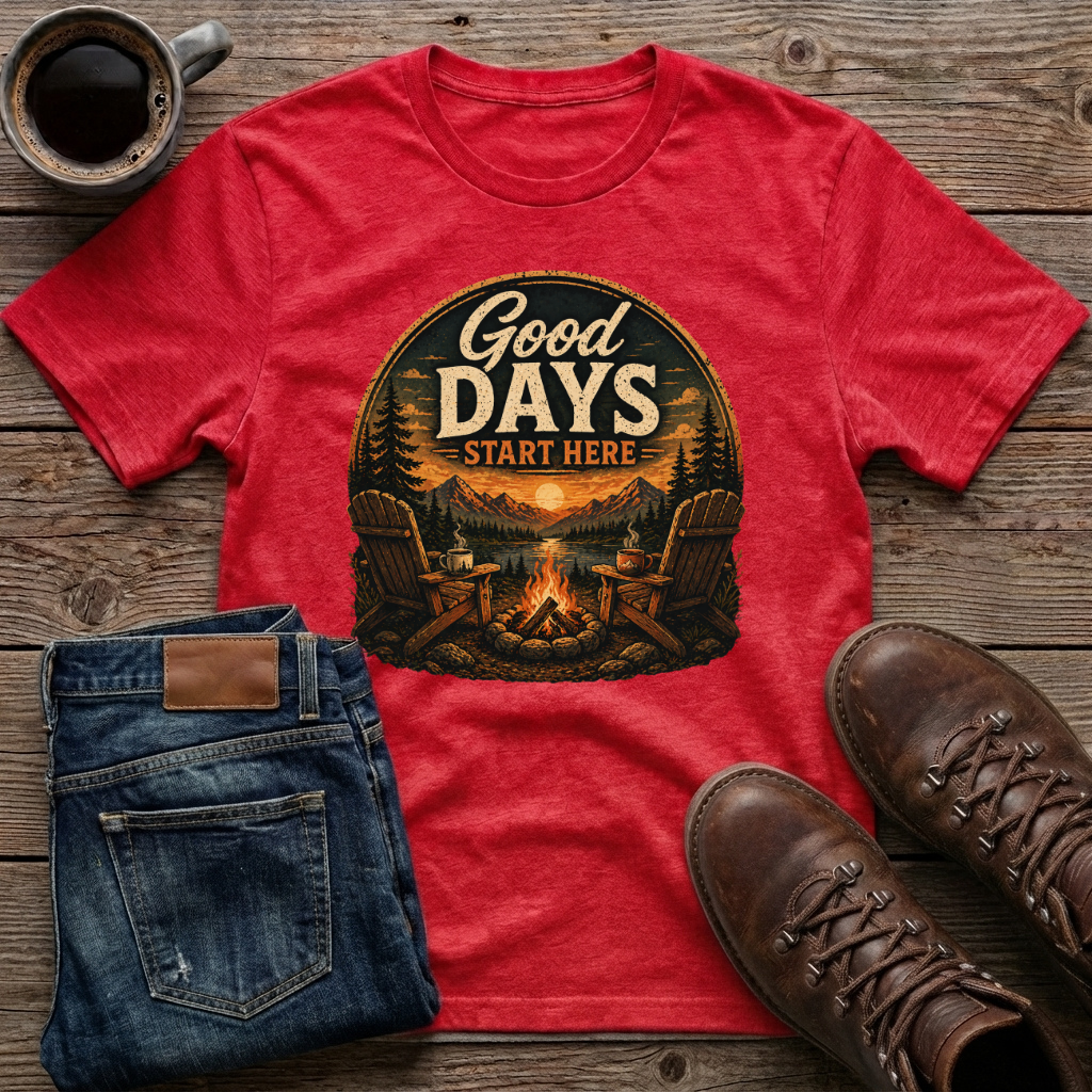 Good Days Start Here T-Shirt