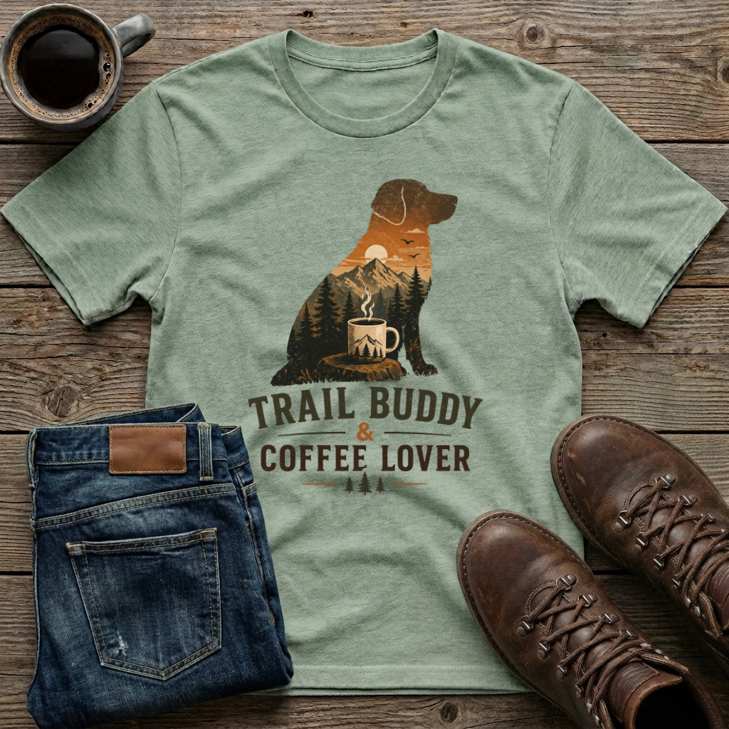 Trail Buddy & Coffee Lover T-Shirt