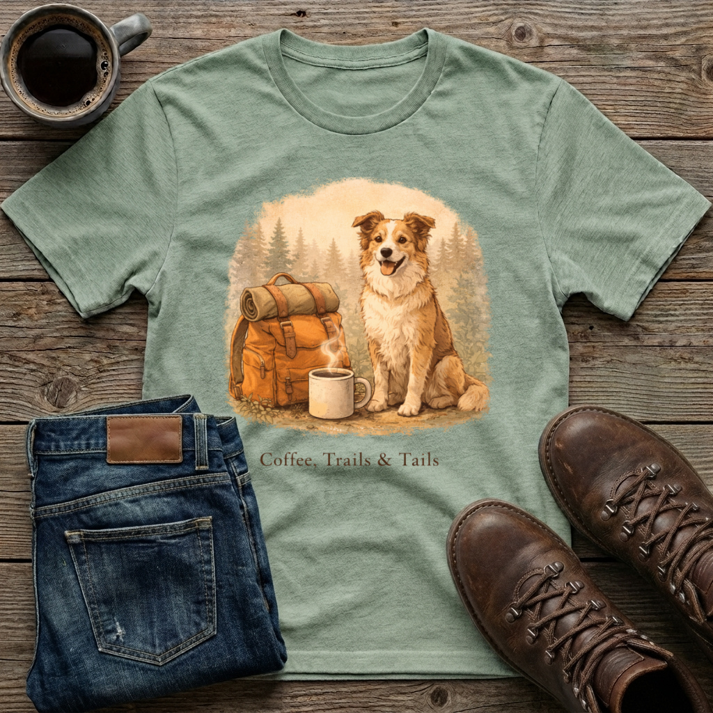 Coffee Trails & Tails T-Shirt
