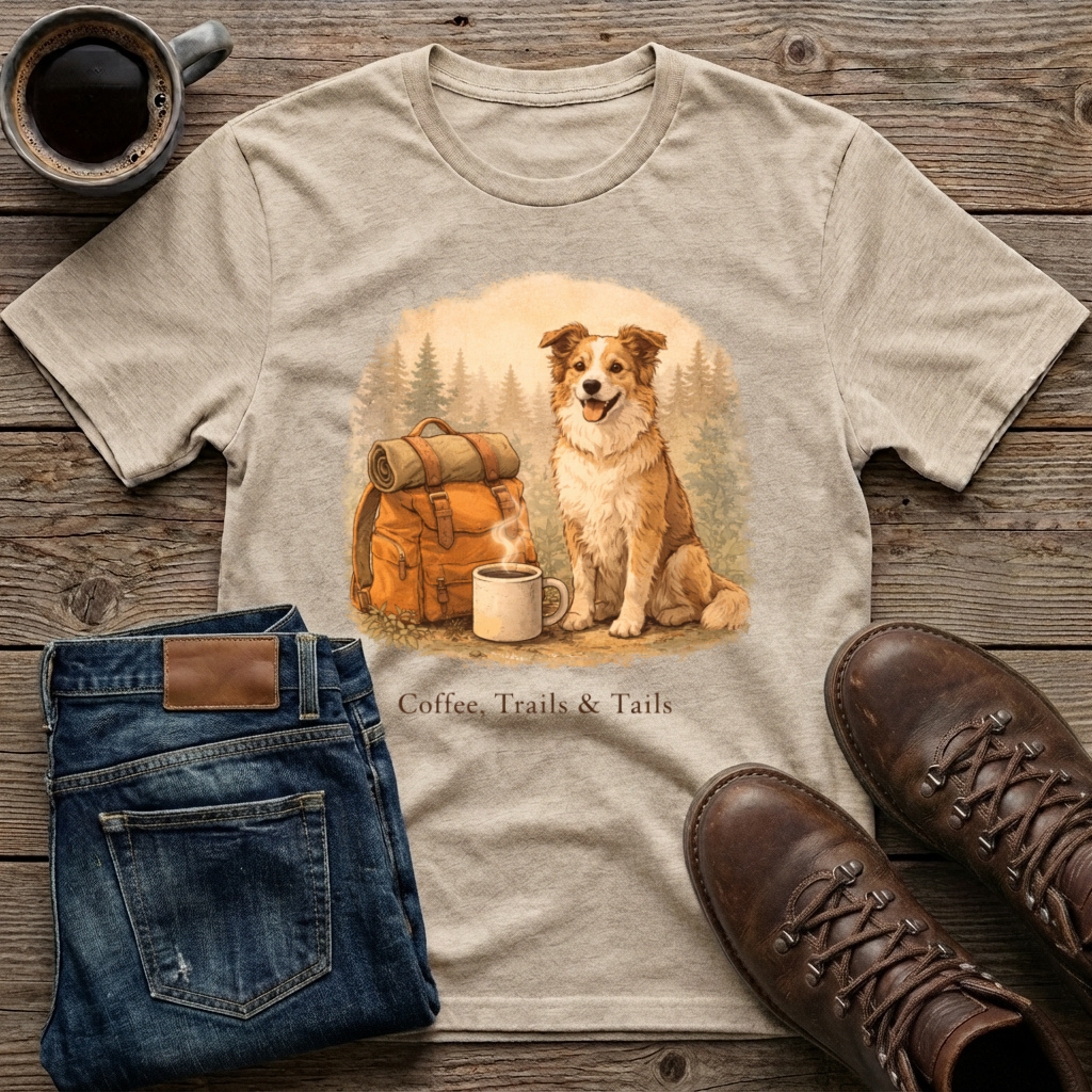 Coffee Trails & Tails T-Shirt