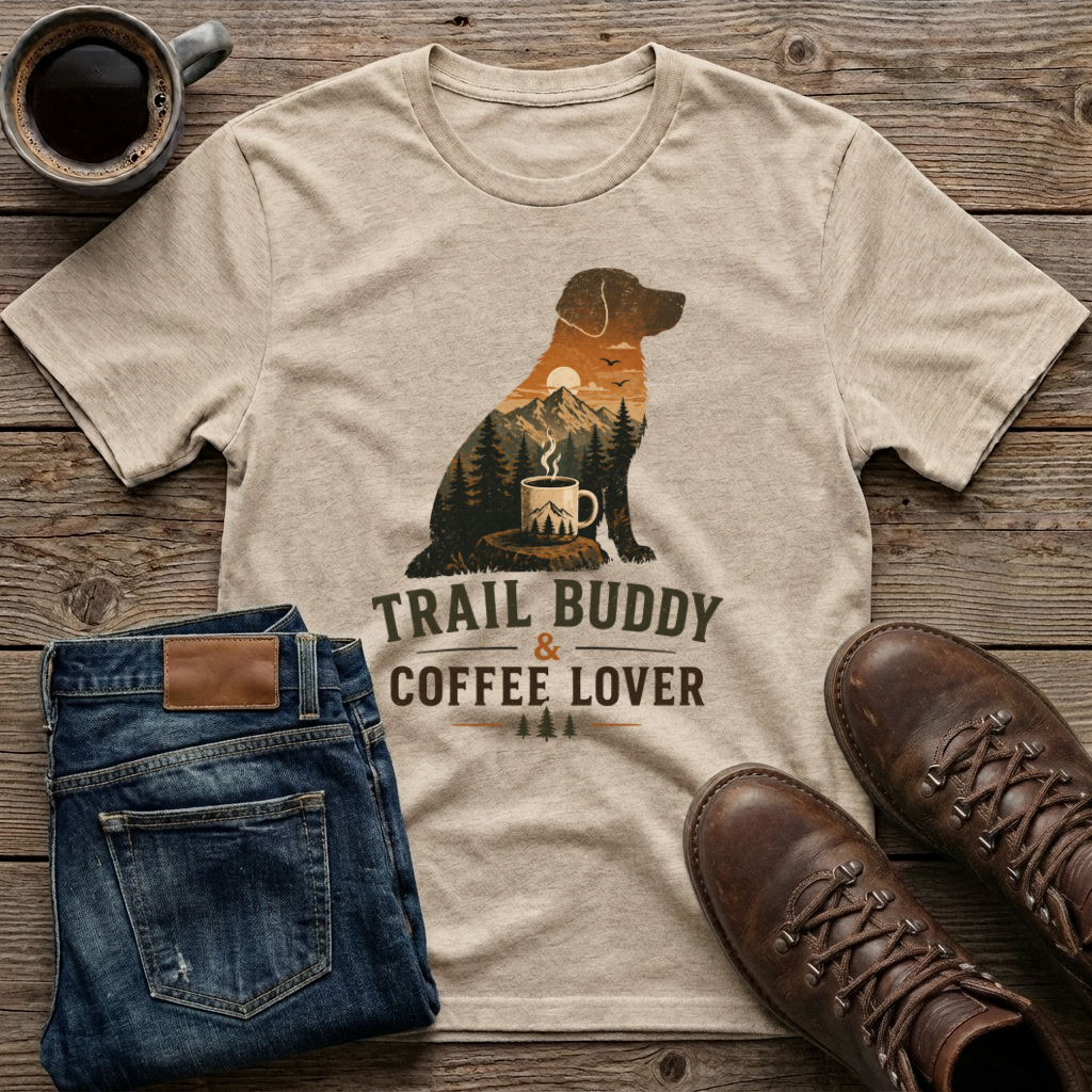 Trail Buddy & Coffee Lover T-Shirt