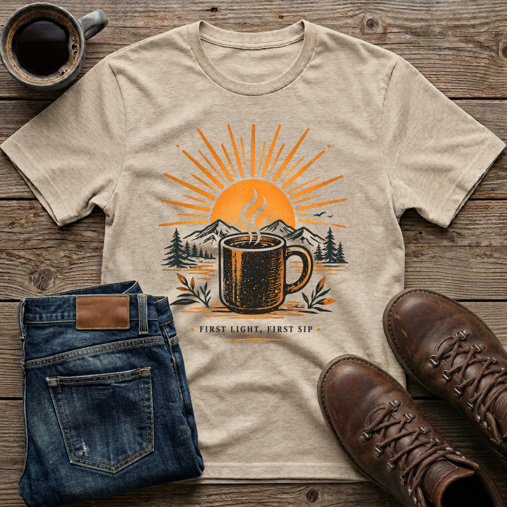 First Light First Sip T-Shirt