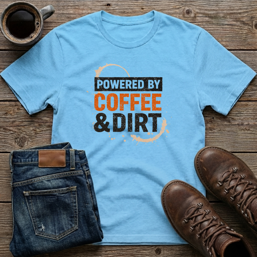 Powered by Coffee & Dirt T-Shirt