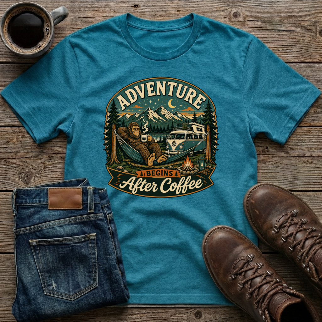 Adventure Begins After Coffee T-Shirt