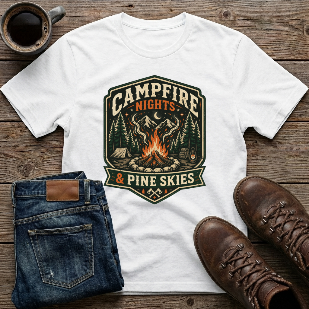 Campfire Nights & Pine Skies T-Shirt