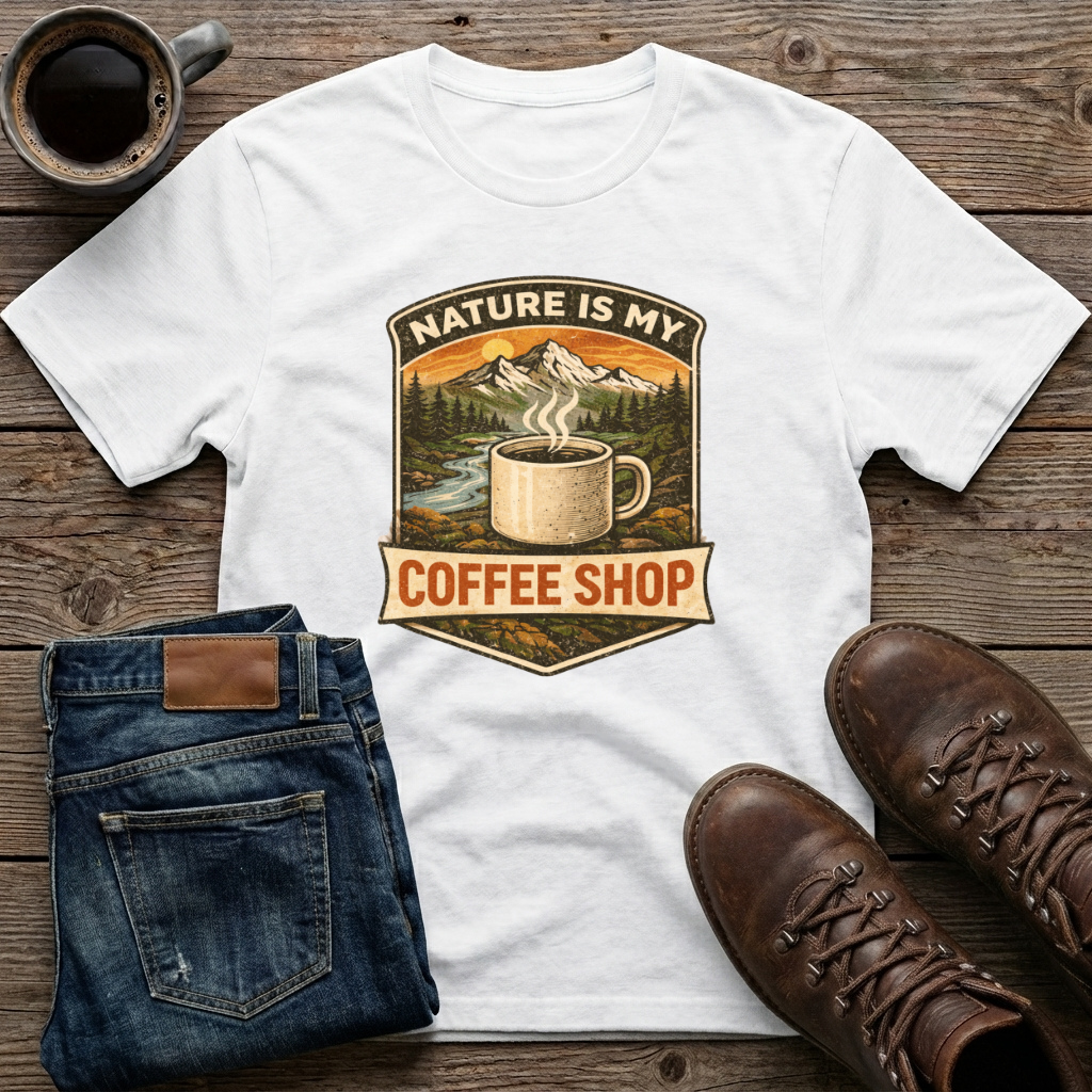 Nature is My Coffee Shop T-Shirt