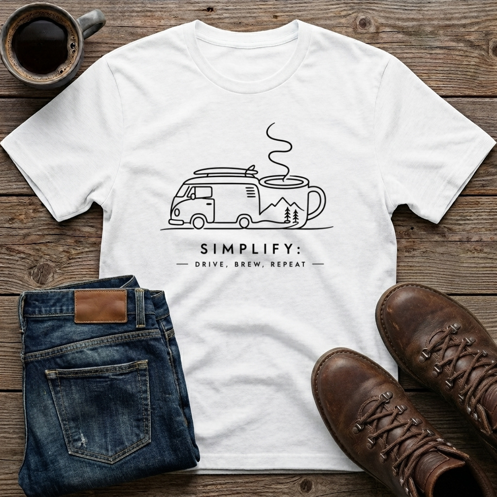 Simplify Drive Brew Repeat T-Shirt