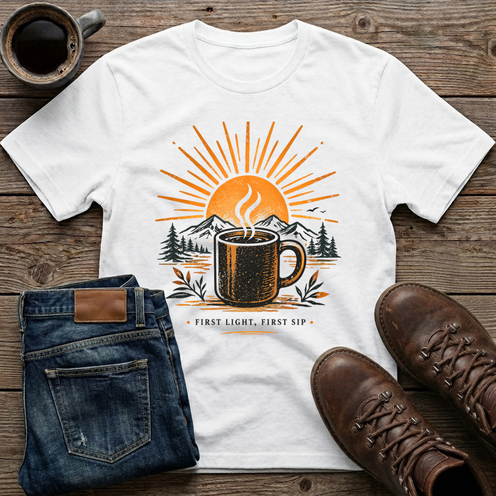 First Light First Sip T-Shirt