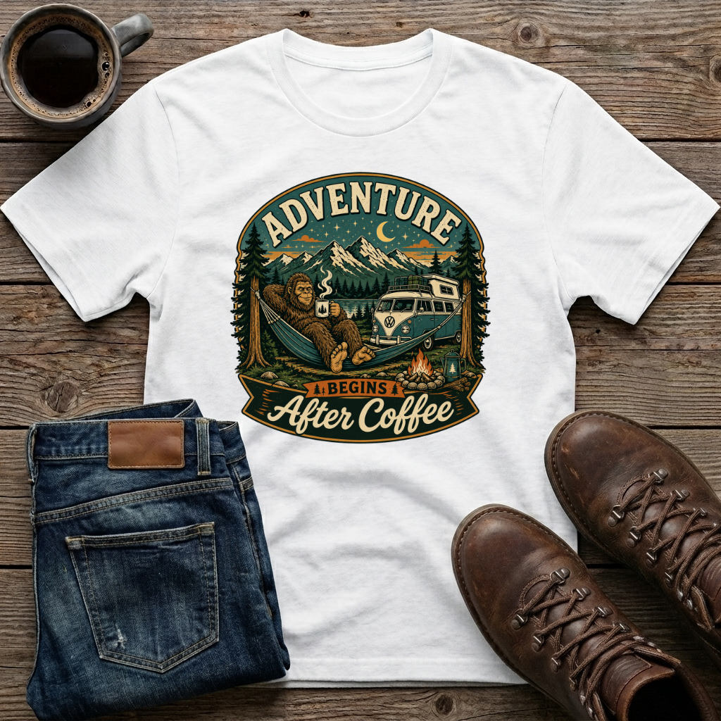 Adventure Begins After Coffee T-Shirt